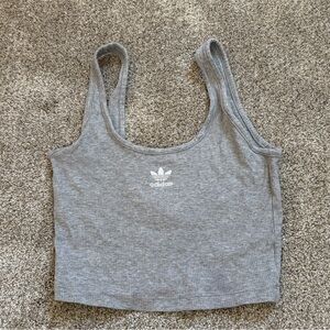 Adidas Women's Gray Crop Top